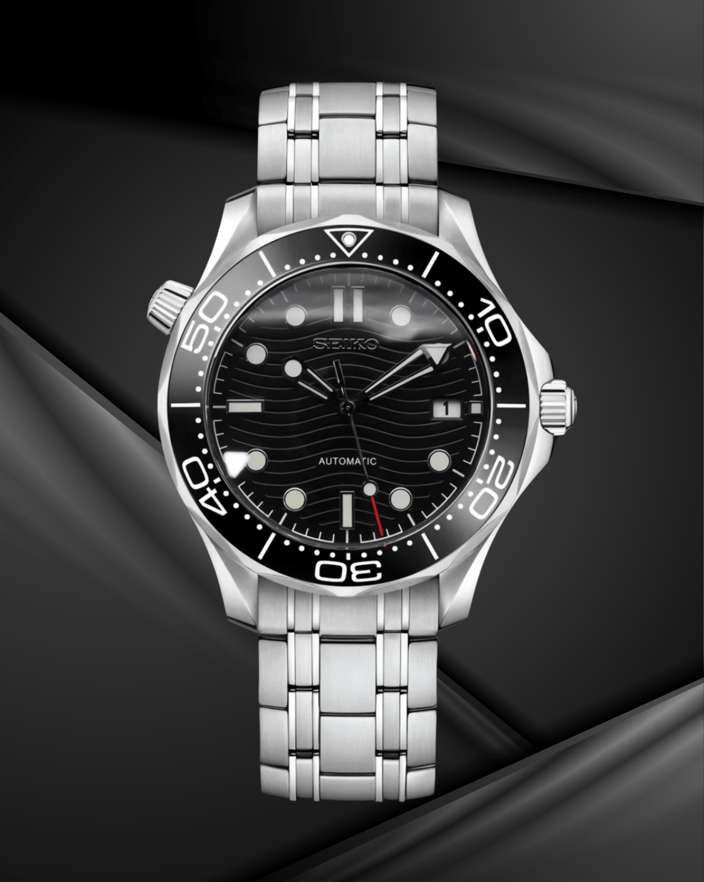 SeikoMod Seamaster Black