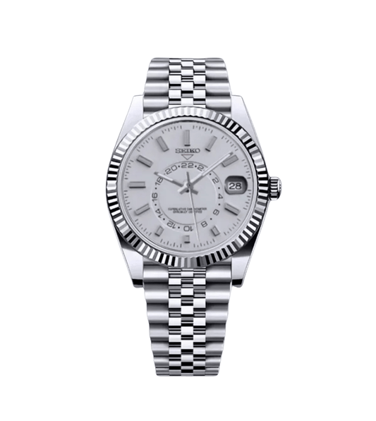 SeikoMod Sky-Dweller Classic White