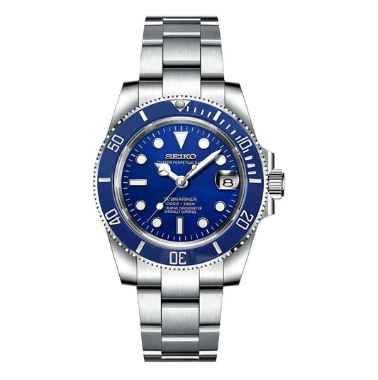 SeikoMod Submariner Blue