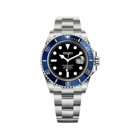 SeikoMod Submariner Blue Black